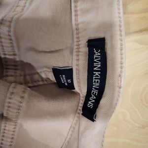Calvin Klein Cream Jeans Soft Washed Casual